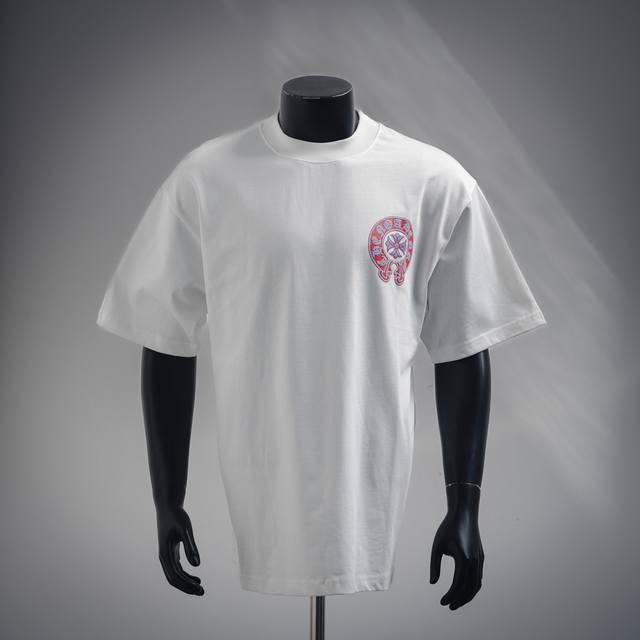 Chrome Hearts Ch Chrome Hearts 25Ss Horseshoe painted foam short-sleeved T-shirt