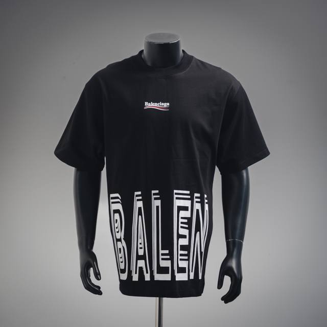 Balenciaga Balenciaga Blcg 25Ss Wave pattern cola overlapping large logo print s