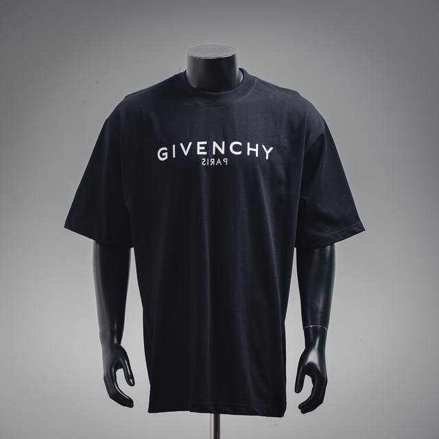 GivenchyGvc reverse printed short-sleeved T-shirt Selected long-staple cotton ya