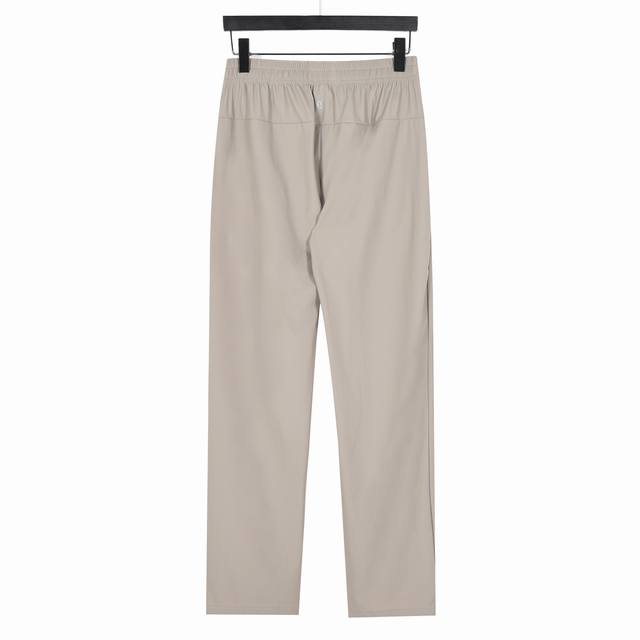 Lulu Leomon ice silk quick-drying trousers with loose-fitting and cuffed khaki D