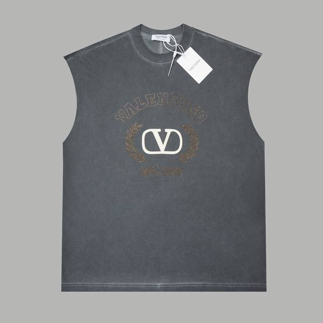 Valent*Ino Huajia 25Ss early spring new thick version letter hot diamond vest li