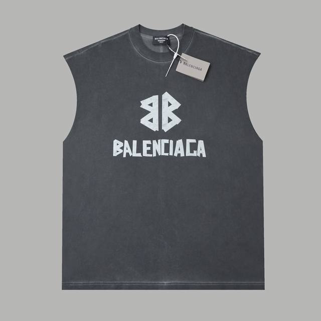 Balele Paris 25Ss early spring new foam printed letter vest Light luxury Waistco
