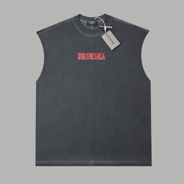 Balele Paris 25Ss early spring new textured paper letter print vest light luxury