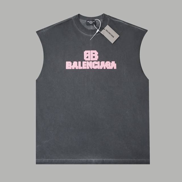 Balele Paris 25Ss early spring new letter foam printed vest Light luxury Waistco
