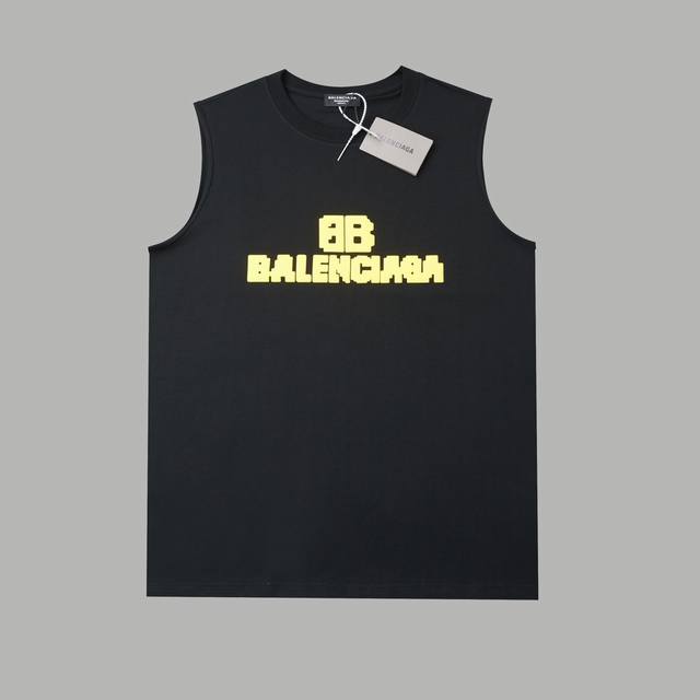 Balele Paris 25Ss early spring new letter foam printed vest light luxury vest sp