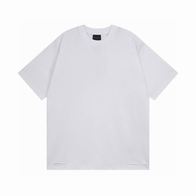 Balenciaga 2025 Ss latest masking tape paddle print short-sleeved T-shirt The qu