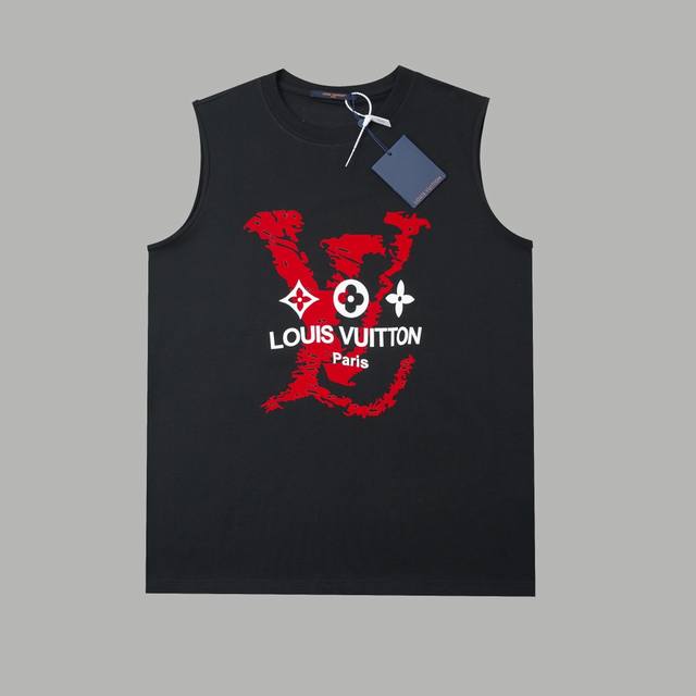 Lv Louis 25Ss early spring new classic letter logo printed vest Light luxury Wai