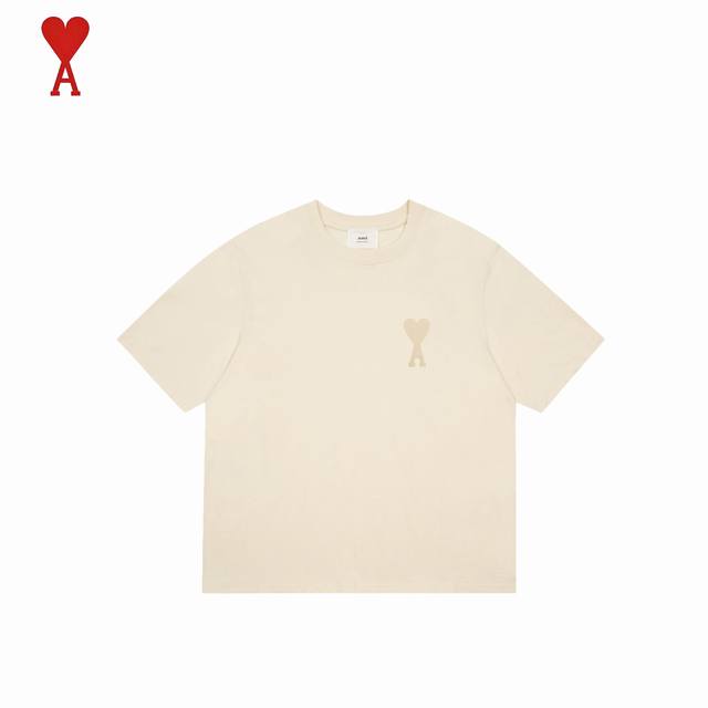 Ami 25Ss Classic embroidered macaron heart short sleeves We have been making thi