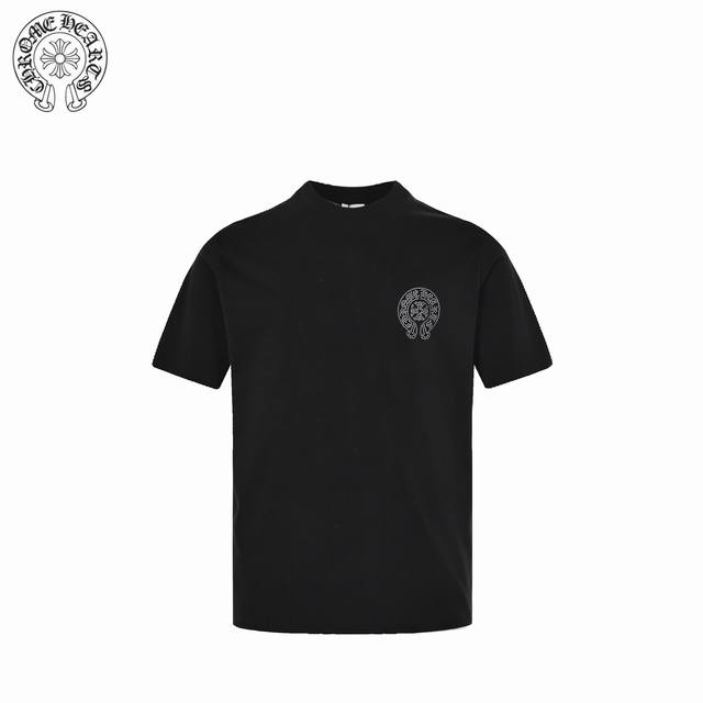 Chrome Herat 25Ss front and back pearl hot diamond short sleeves Made of 32-coun