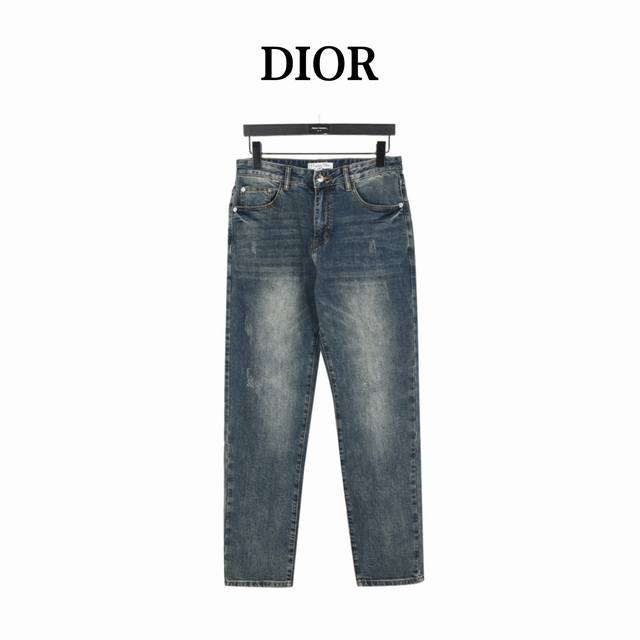 Support the distribution store Dior Dior back pocket iron tower embroidered deni