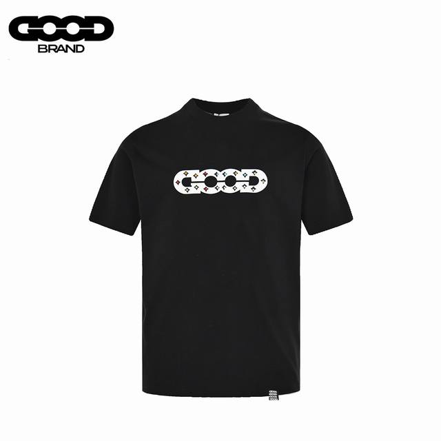Goodbrand 25Ss Imported Thick Glue Logo Hot Diamond Short Sleeve T-shirt Made of