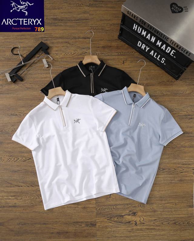 Arc'Teryx - Arc'Teryx Men's Casual Lapel Half-zip Short-sleeved Polo Shirt Silk