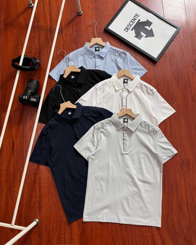 for high version Descente summer polo shirt short sleeve uses cool sun protecti