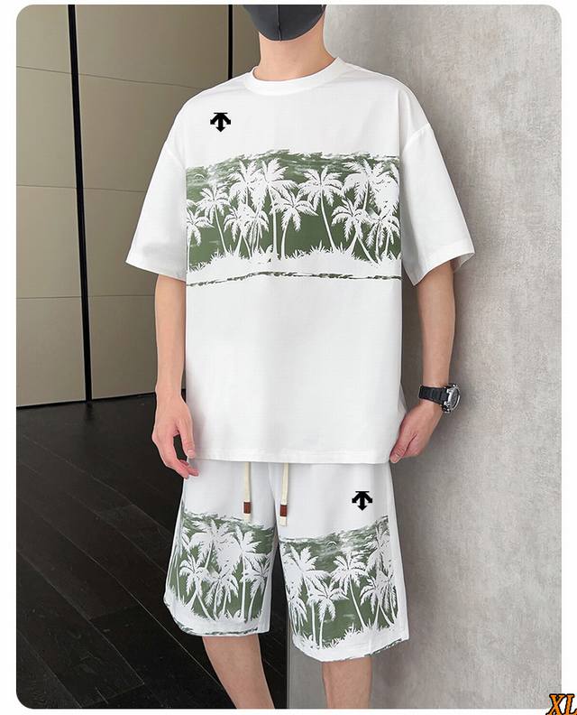 Descente exclusive real shot of the new summer high-quality sports suit thin cas