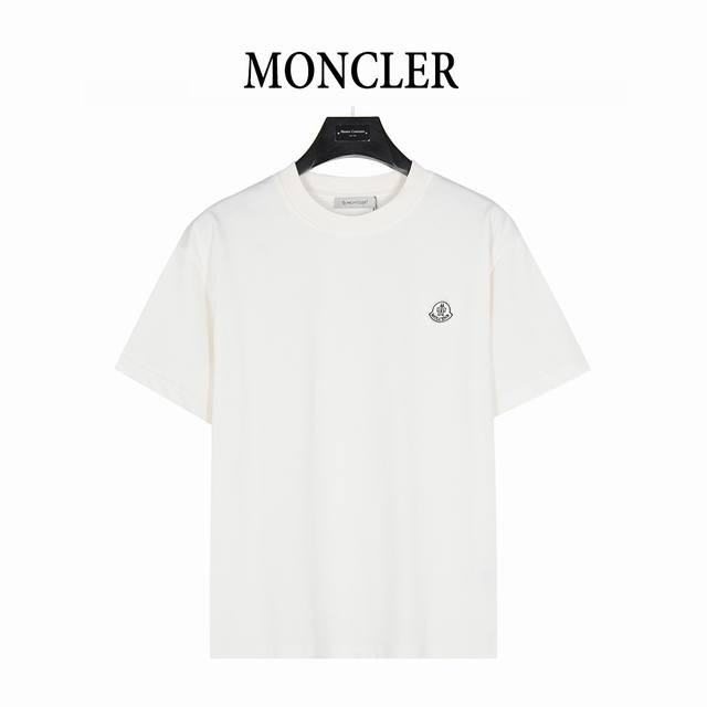 Moncler 25Ss Logo small label patch embroidered short-sleeved T-shirt The fabric