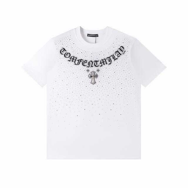 Chromehearts Chromehearts Gypsophila Silicone Round Neck Short Sleeve T-shirt 26