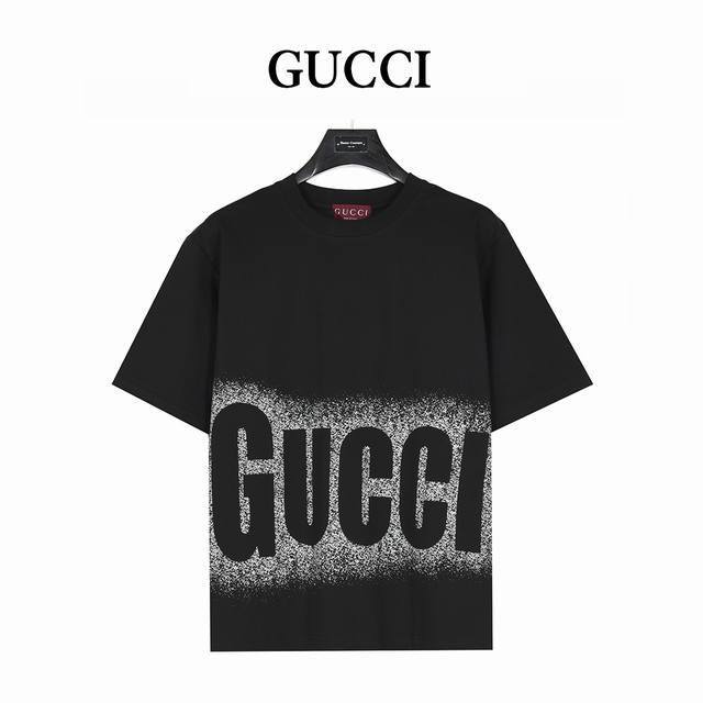 Gucci 25Ss printed large logo short-sleeved T-shirt The customer supply uses 260