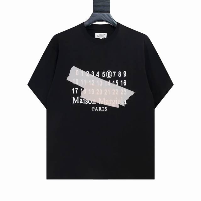 High version Maisonmargiela Margiela digital tape printed short sleeves, unisex