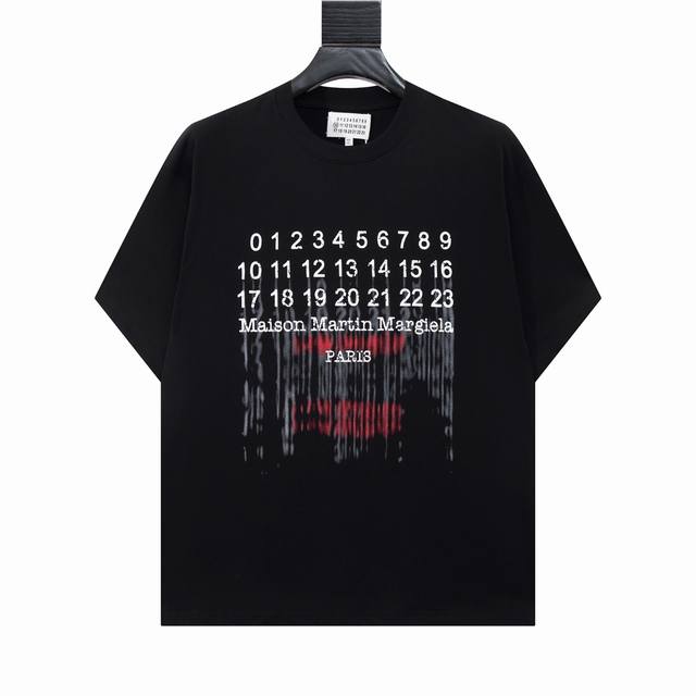 High version Maisonmargiela Maisonmargiela double shadow digital print short sl