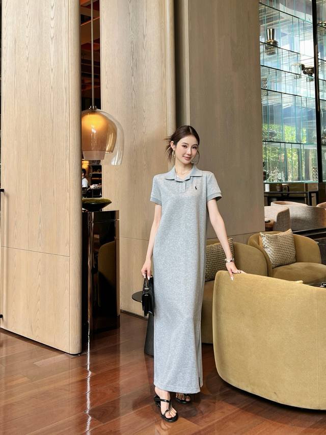 Ralph Lauren Ralph Lauren Rl pony embroidery Polo lapel short sleeve dress Style