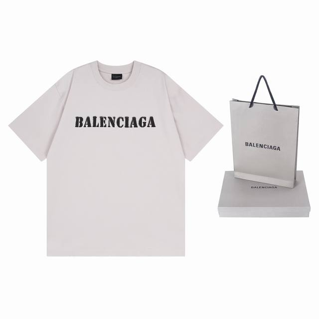 Details, top version. Official quality Balenci*Ga Paris. New short-sleeved T-shi