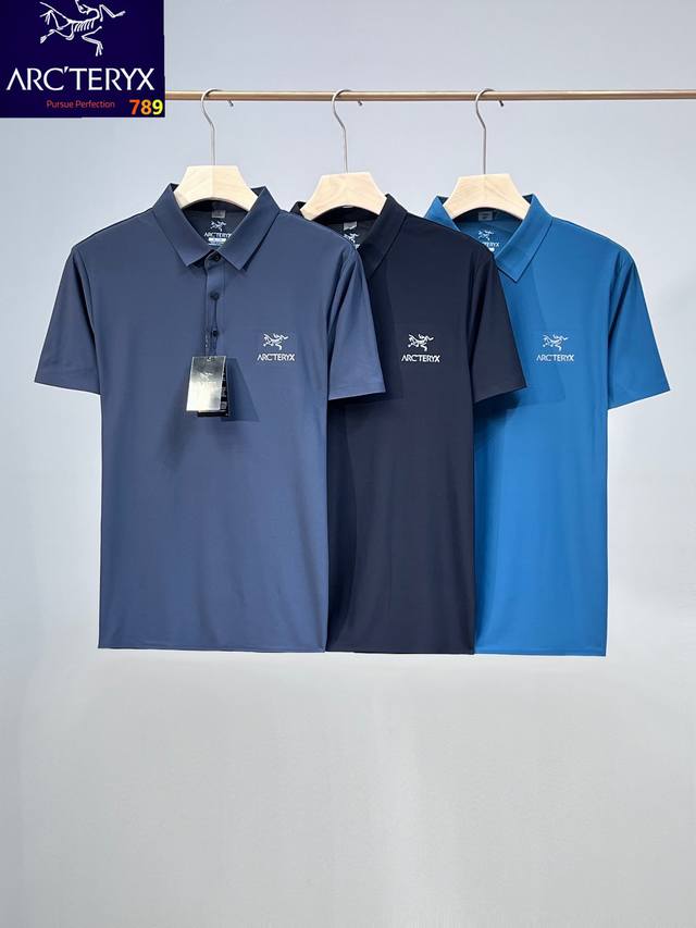 Arc'teryx*25 Summer Ice Silk Seamless Quick-Drying Polo Shirt! Polo version sta