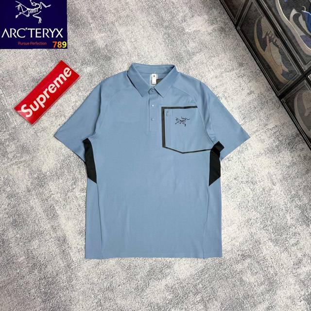 Arc'teryx Official Functional Polo Shirt Polo fabric is light and wide, with sup