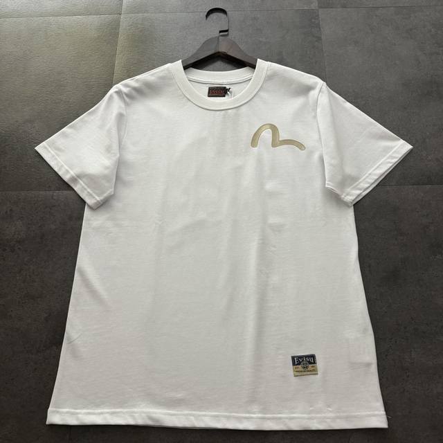 Evisu Fushen short-sleeved men's 2025 summer wave big M print casual loose coupl