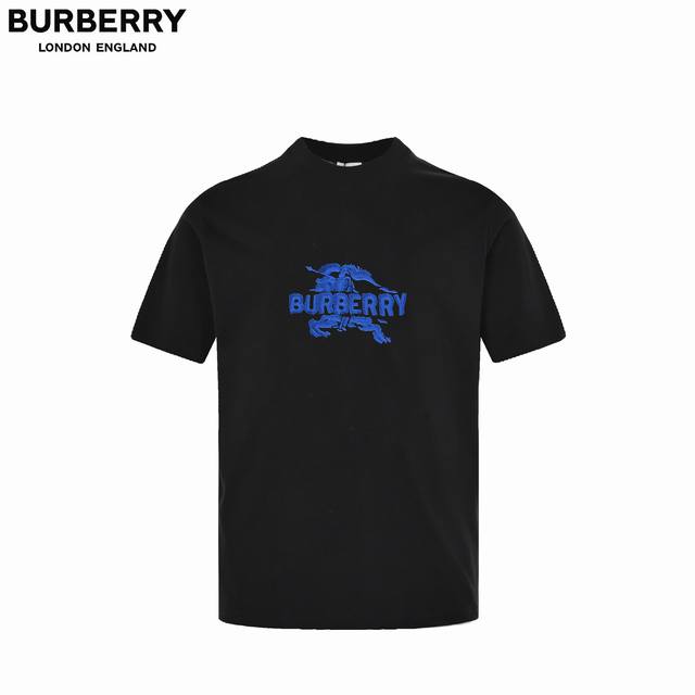 Burberry 25Ss embroidered lace short-sleeved T-shirt The fabric is made of 32-co