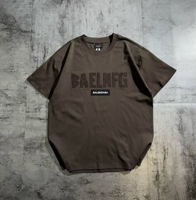 Balenciaga series counter retro couple print short-sleeved T-shirt with dropped