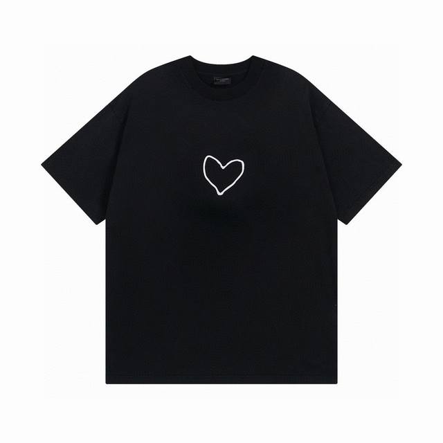 Balenciaga Paris Balenciaga 2025 Ss Qixi limited edition love logo printing wash