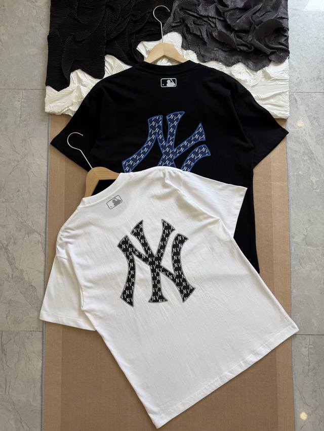 Mlb New York Yankees Letter Printed Short Sleeve American Retro Casual Short Sle