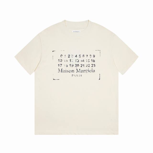 High version Maisonmargiela Margiela square digital print short sleeves, unisex