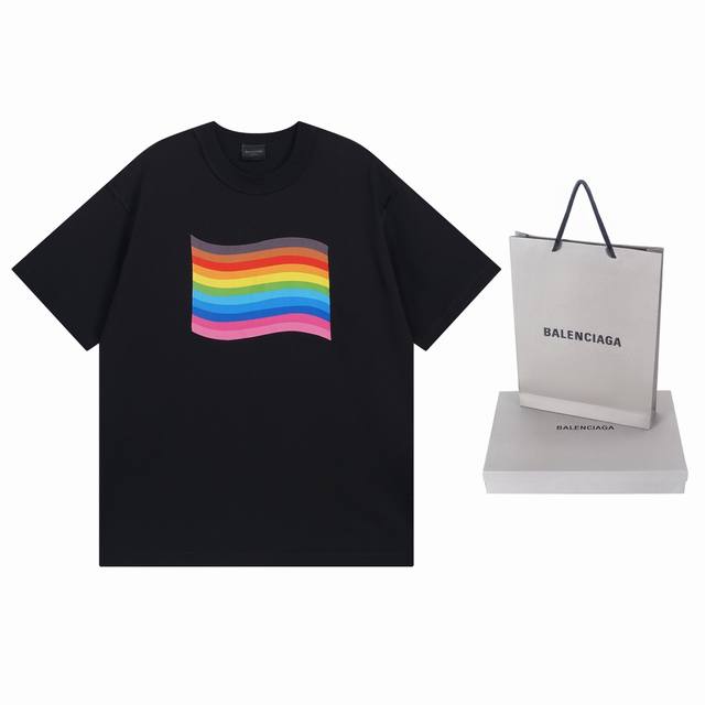 Detailed picture top version.Official quality Balenci*Ga Paris.24Ss latest rainb