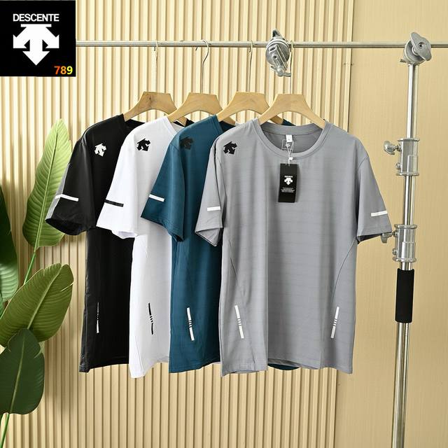 Descente four-color short-sleeved high-quality self-cooling Djia short-sleeved