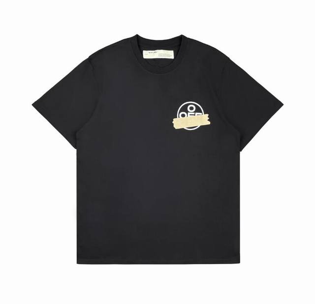 High version Off-White 20Ss yellow tape arrow short-sleeved T-shirt! Unisex! Ma