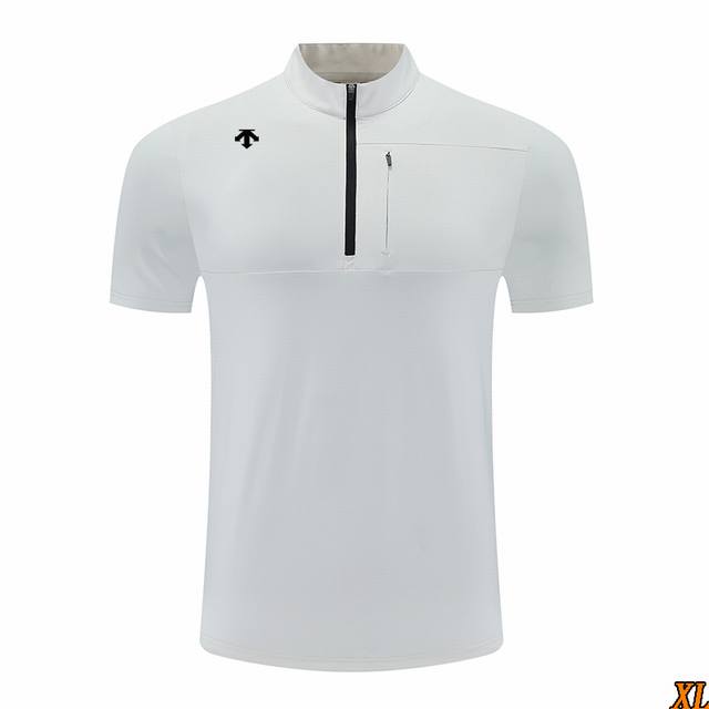 Descente exclusive real shot of the new summer high-quality zipper neckline loos