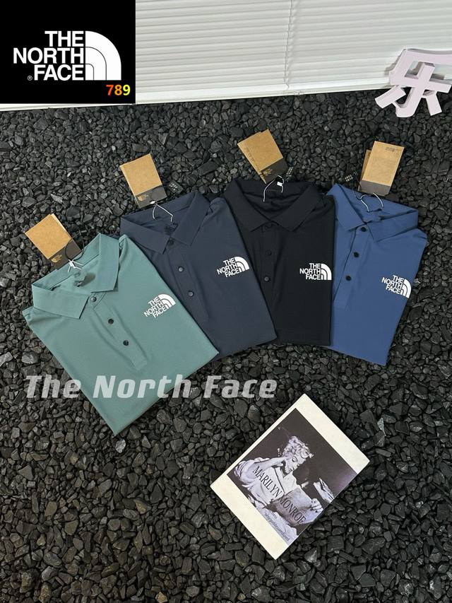 The Nirth Face 24Ss Summer Silicone Lapel Polo Shirt Outdoor Quick-Drying Short