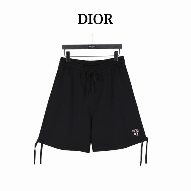 Dior 25Ss 1947 Embroidered Letters Embroidered Trouser Leg Ribbon Shorts These s