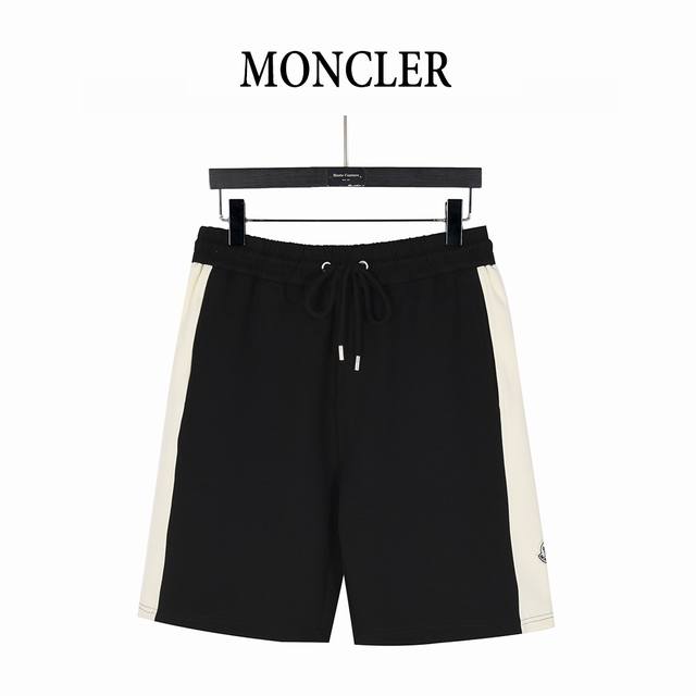 Moncler 25Ss contrast stitching small logo embroidered shorts are carefully made
