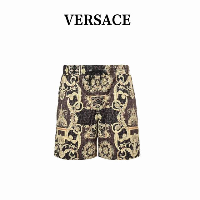 Versace Versace printed beach shorts Finely crafted woven fabric, custom hardwar