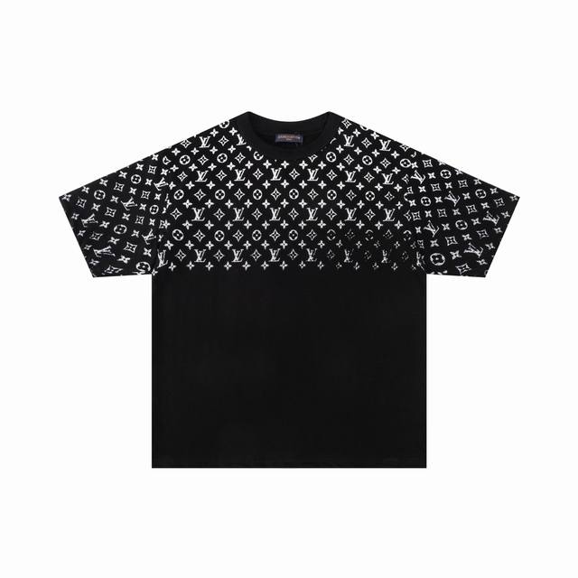 Louis Vuitton*Short sleeves with full print on the top Original plate exclusive