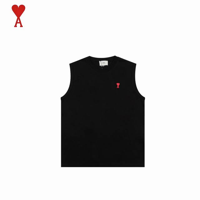 Ami Amy 2025Ss summer classic small embroidered love vest We have been making th