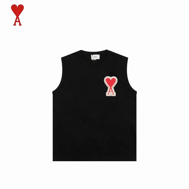Ami Amy 2025Ss summer classic big chapter love vest We have been making this sty