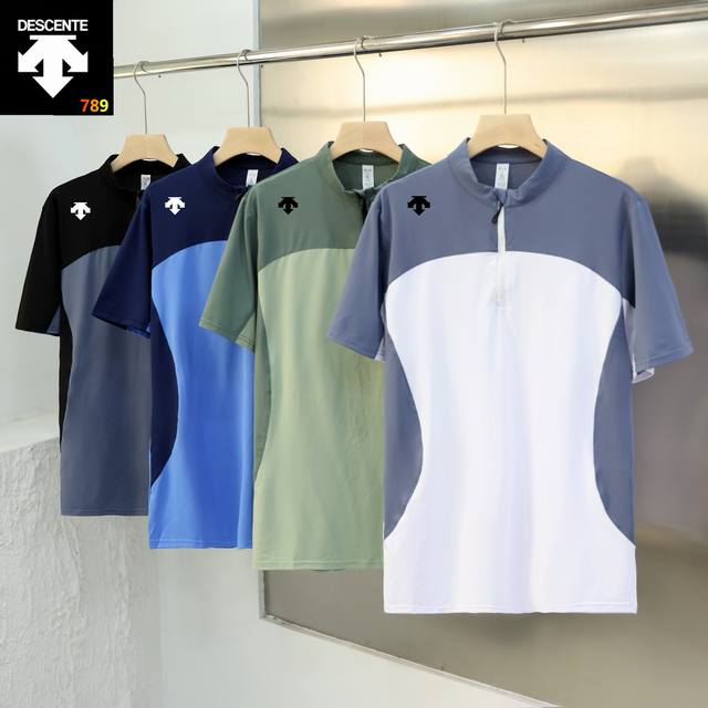 Descente 2025 summer new color matching breathable quick-drying elastic running