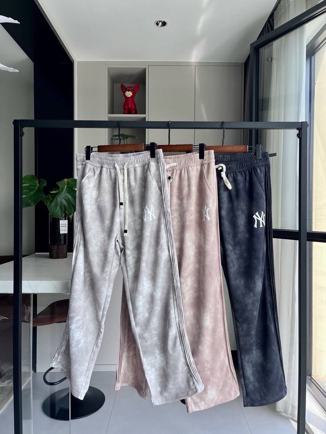 Ny tie-dyed straight pants Ny Yankees Mlb basic casual sweatpants straight pants