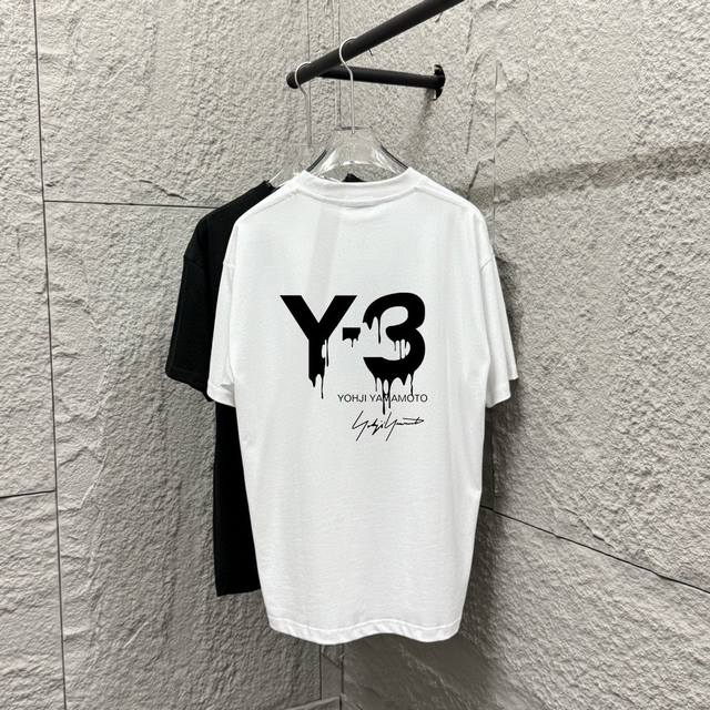 Y3*Yamamoto*Yoshi 2025 spring and summer new simple signature letter embroidery
