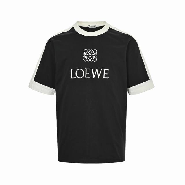 Loewe 25Ss Spliced Ribbon Embroidered Short Sleeves A date with * in spring, thi