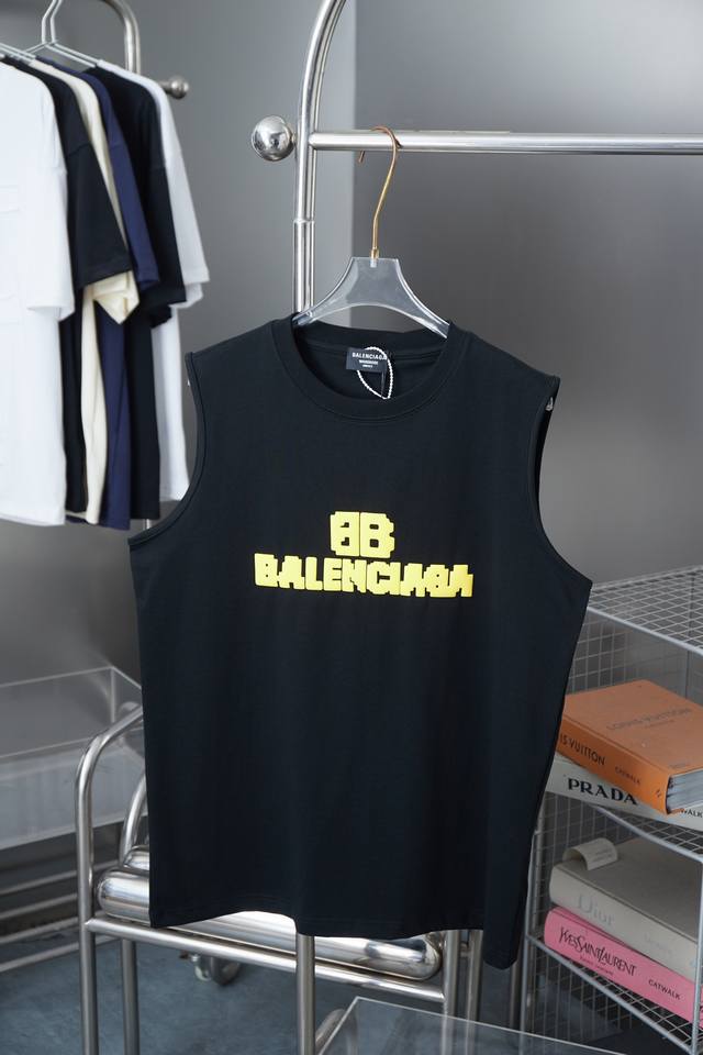 Balele Paris 25Ss early spring new letter foam printed vest light luxury waistco