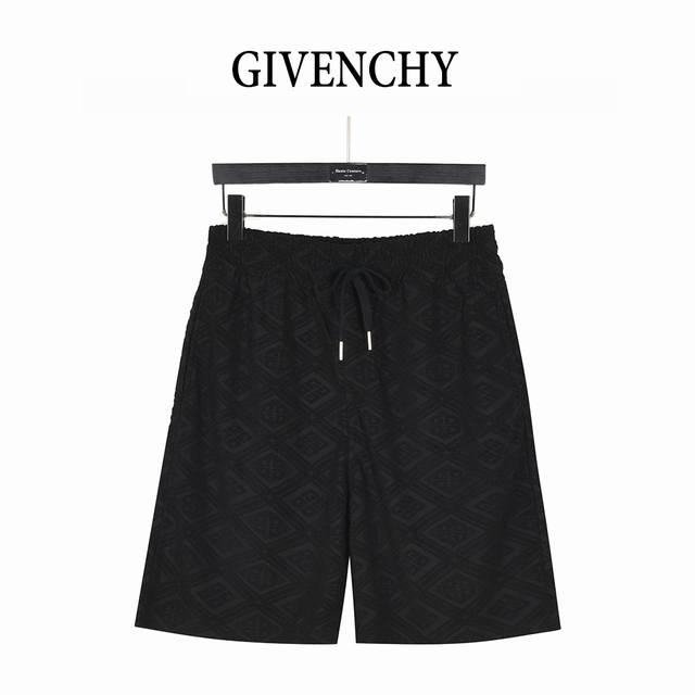 Givenchy Givenchy 25Ss full print 4G grid diamond jacquard shorts The fabric is